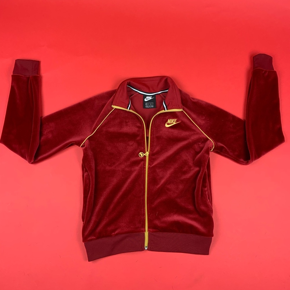 Nike velour full zip track jacket ❤️